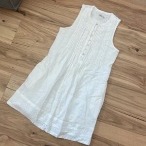 FAHERTY Isha White Eyelet Dress - Small